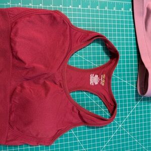 Tek Gear Women's Burgundy  and Blue Sports Bras (combo)